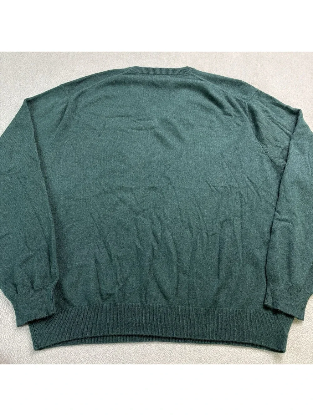 Club Room Estate Cashmere V Neck Sweater Size 2XL Green New With Tags